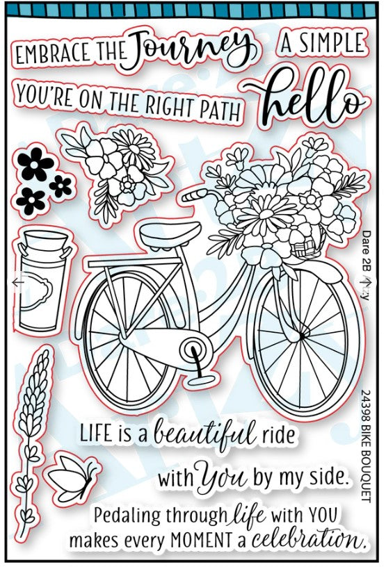 Bike Bouquet Stamp Set