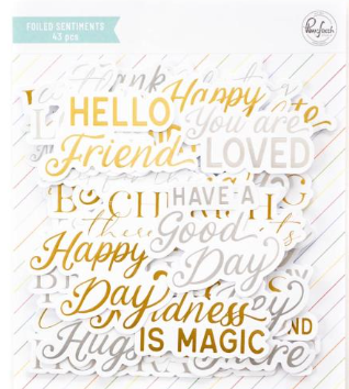 Foiled Die-cut Sentiments 5