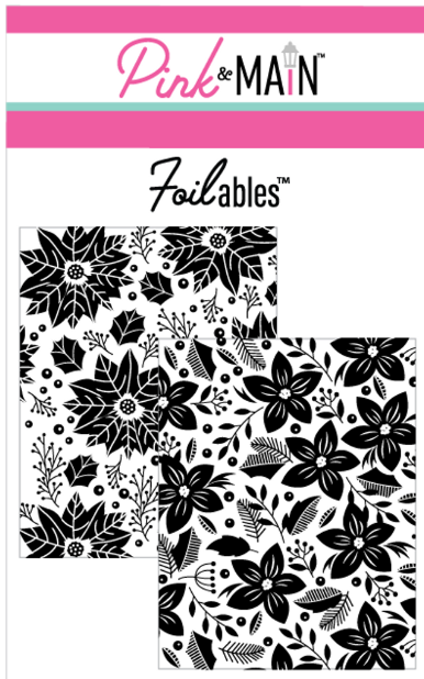 Pretty Poinsettias Foilables Panels (2 designs)