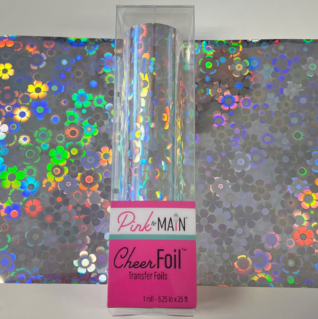 Flowers Silver Cheer Foil