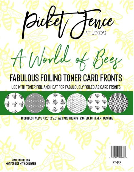 A World of Bees Toner Card Fronts