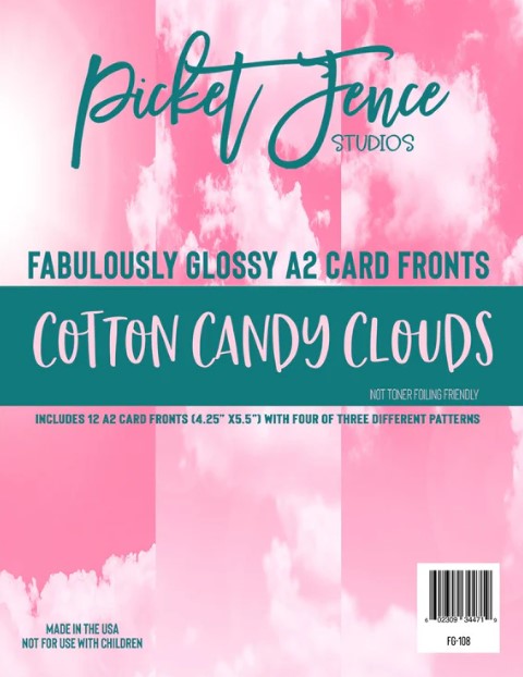 Cotton Candy Clouds 2 A2 Card Fronts