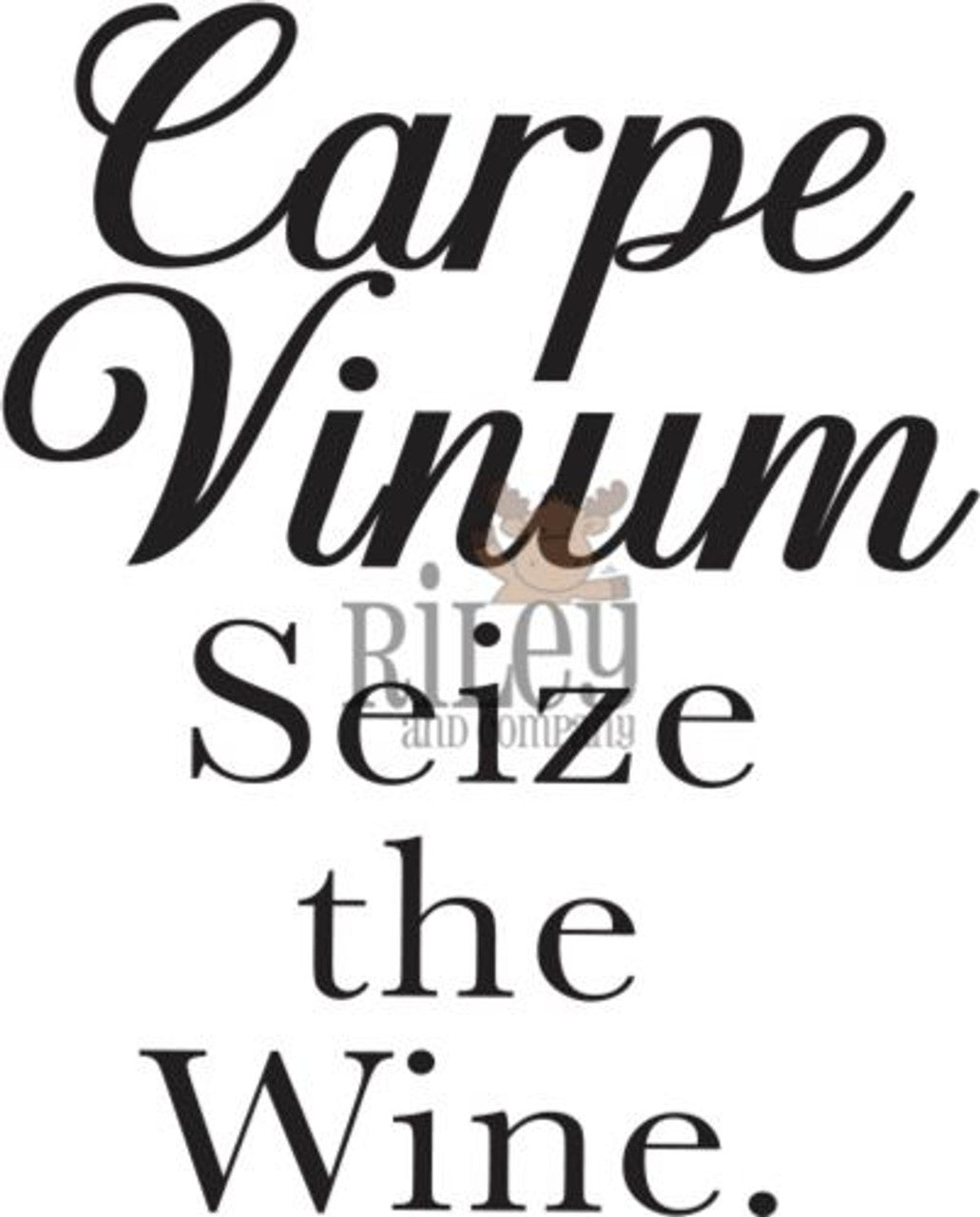 Carpe Vinum Stamp