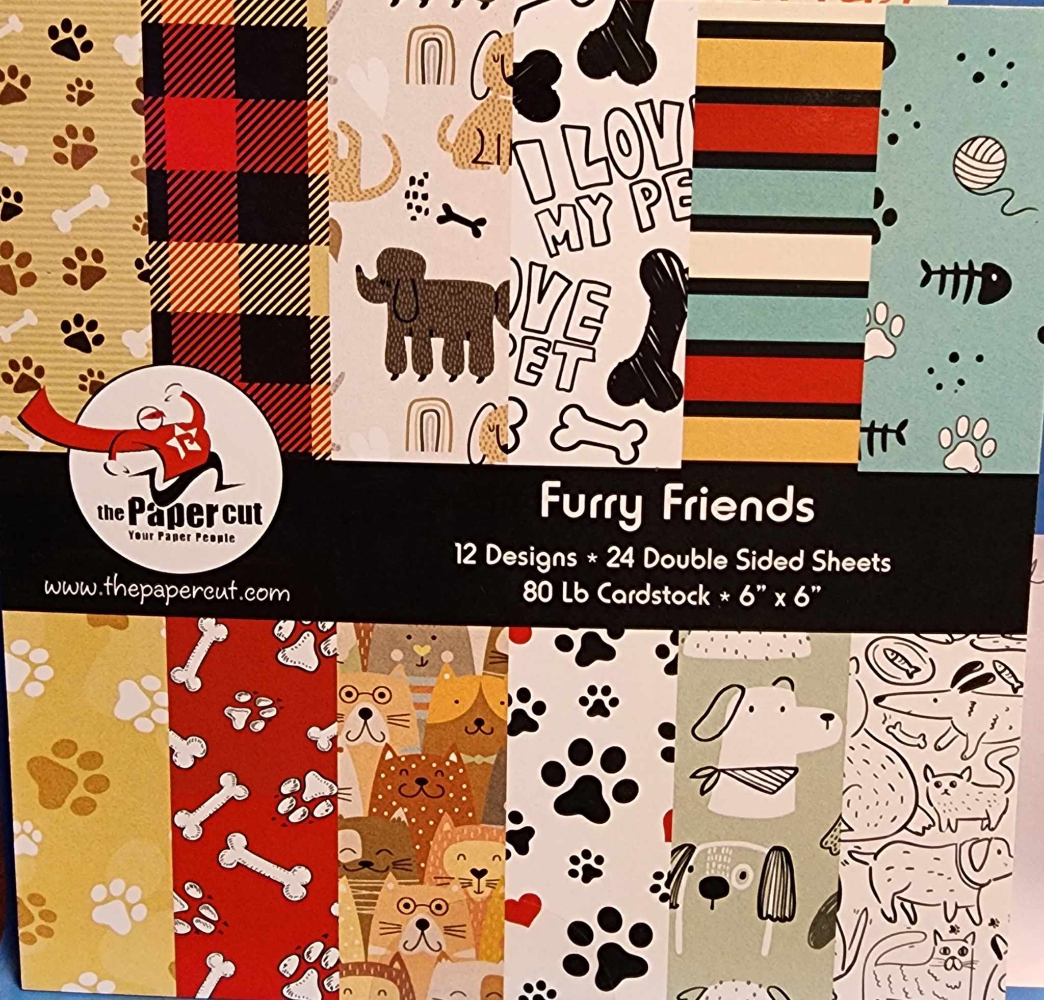 Furry Friends 6 x 6 Paper Pack