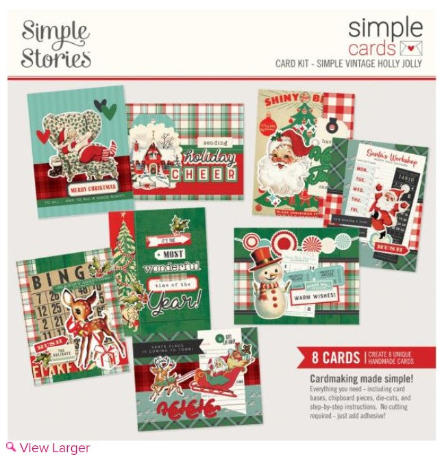 Holly Jolly Simple Vintage Card Kit