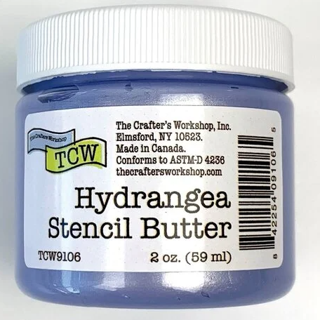 Hydrangea Stencil Butter