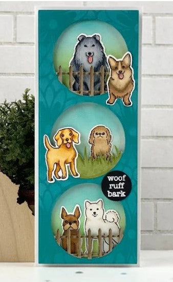 Pet All The Dogs Stamp and Die Combo