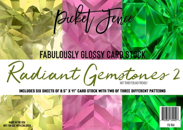 Radiant Gemstones 2 A2 Card Fronts