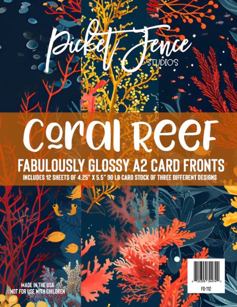 Coral Reef Glossy A2 Card Fronts