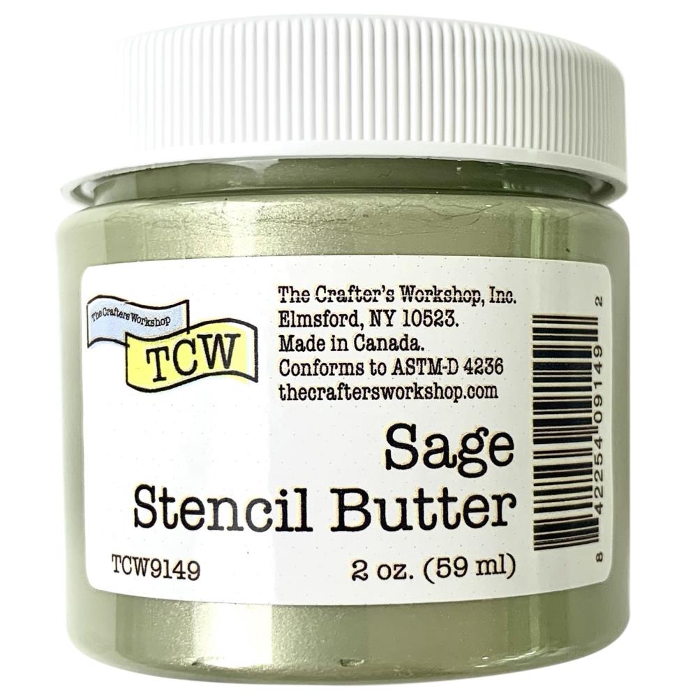 Sage Frame Stencil Butter