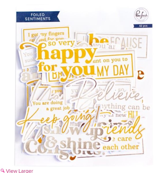 Foiled Die-cut Sentiments #143122