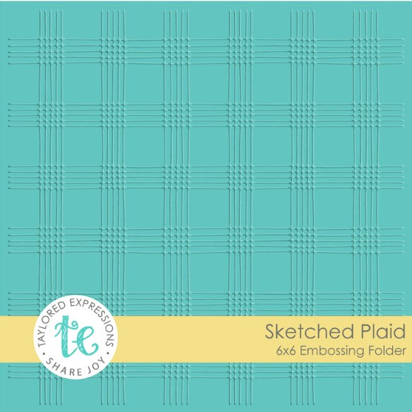 Sketched Plaid Embossing Folder