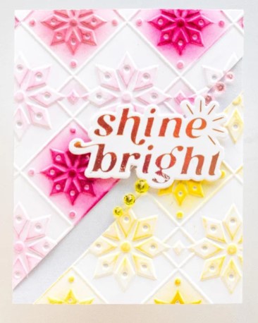 Snowy Stars Embossing Folder