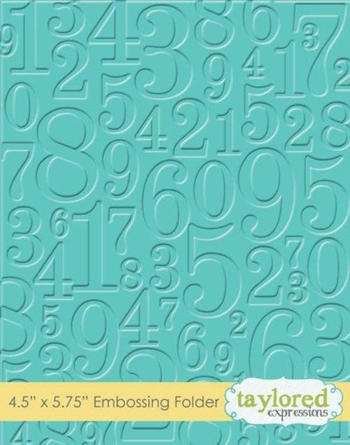 Take A Number Embossing Folder